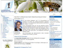 Tablet Screenshot of imker-schwaben.de